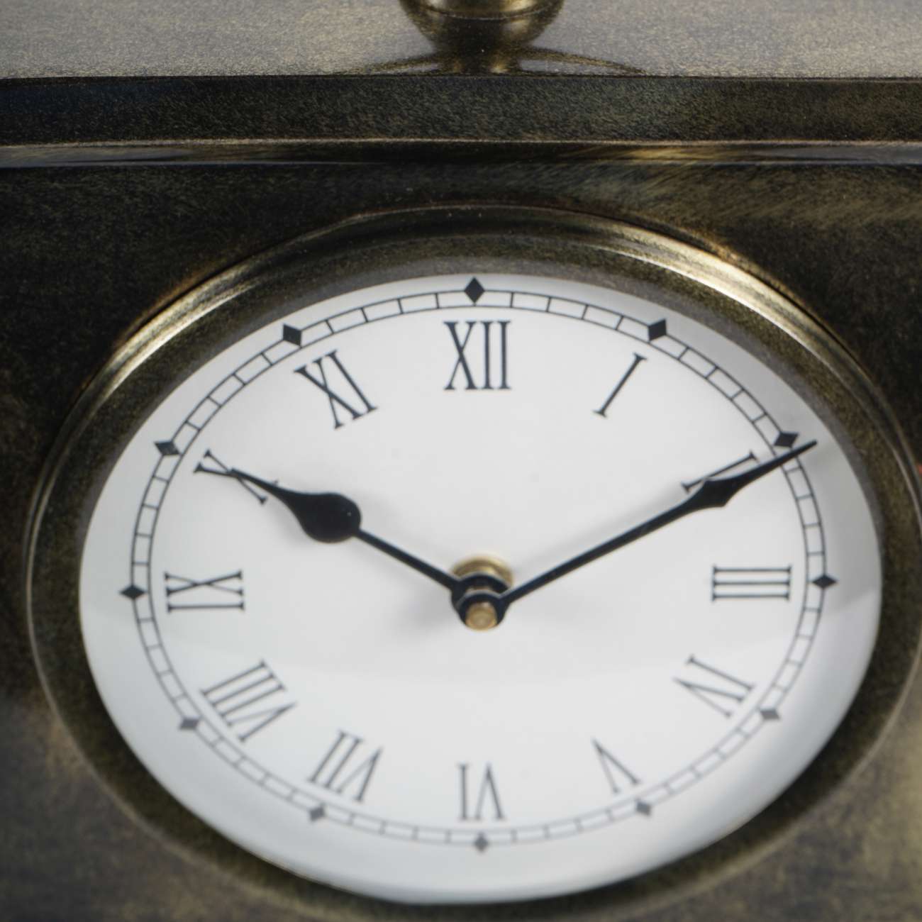 Taunton Antique Bronze Finish Mantel Clock | Large